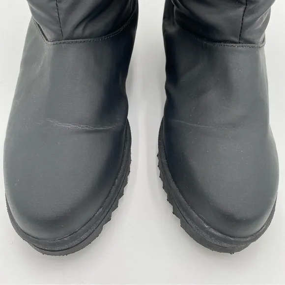 Naturalizer Knee High Tall Puffer Eskimo Winter Snow Boots Shoes Black Size 7.5