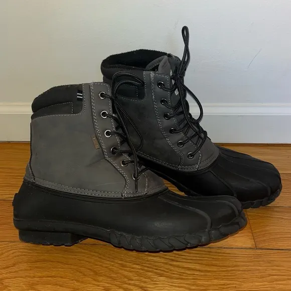 Nautica Channing Waterproof Shell Insulated Winter Snow Rain Lace Up Duck Boots