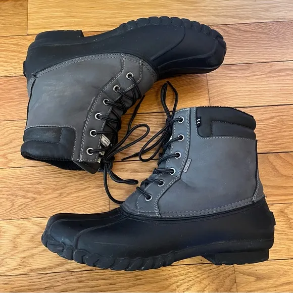 Nautica Channing Waterproof Shell Insulated Winter Snow Rain Lace Up Duck Boots