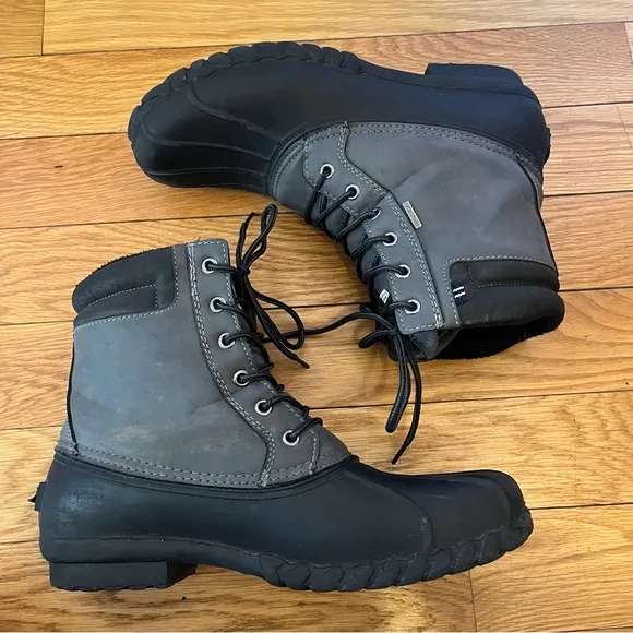 Nautica Channing Waterproof Shell Insulated Winter Snow Rain Lace Up Duck Boots
