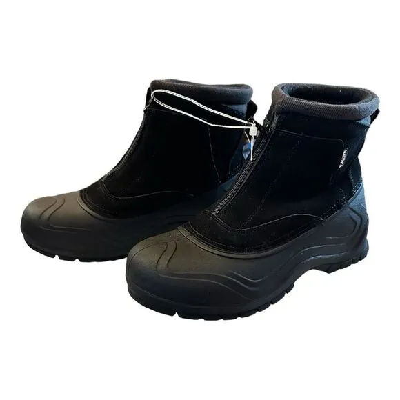 Nautica Tidewater Front Zip Men's Insulated 3M Thinsulate Boots. Size 10 New