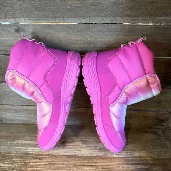 New Big Kids Merrell Polar Puffer Pink Waterproof Snow‎ Winter Boots Size 4 Y