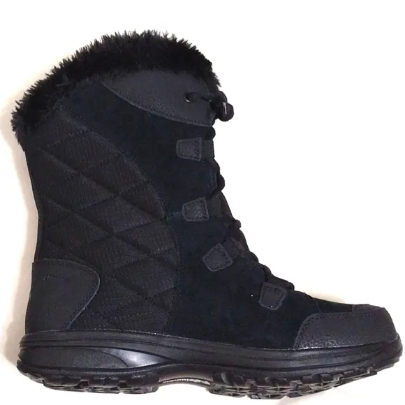 NEW Columbia Women's Lace Up Ice Maiden II Faux Fur Trim Winter Ski Boots US 9.5