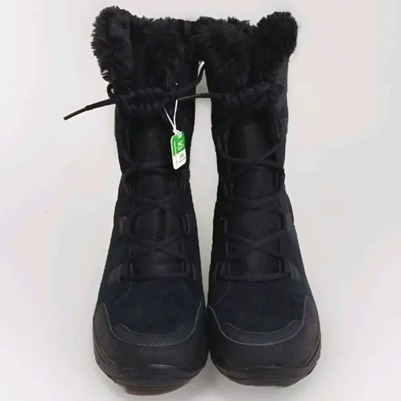 NEW Columbia Women's Lace Up Ice Maiden II Faux Fur Trim Winter Ski Boots US 9.5