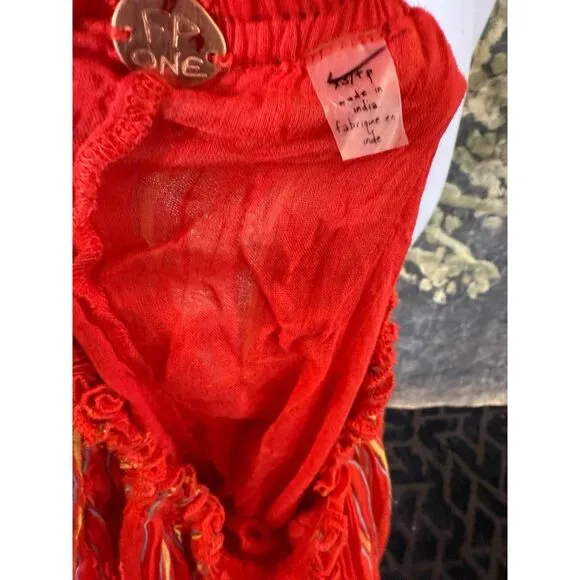 New Free People FP One Ember Printed Midi Skirt Size Xs