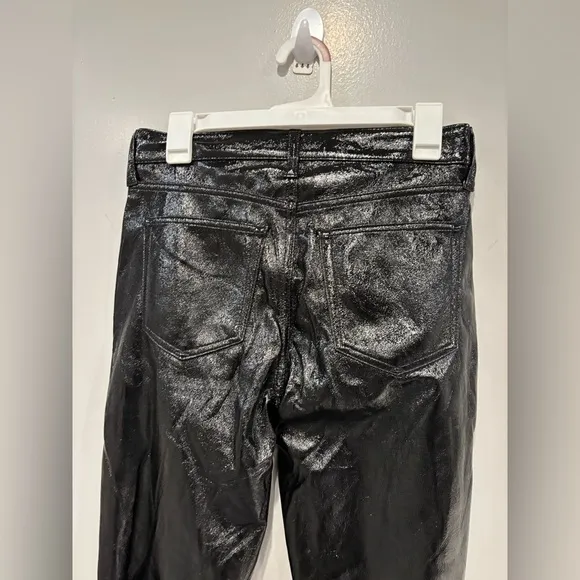 *NEW* Gap Baby boot Mid rise Vegan Pants true black womens size 28/6R