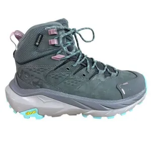 NEW Hoka Womens‎ Kaha 2 Mid Goretex Hiking Boots 7B Castlerock Gray Cushioned