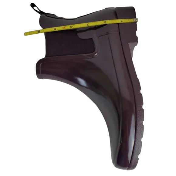 New Hunter original refined chelsea gloss rain boots grape purple winter outdoor
