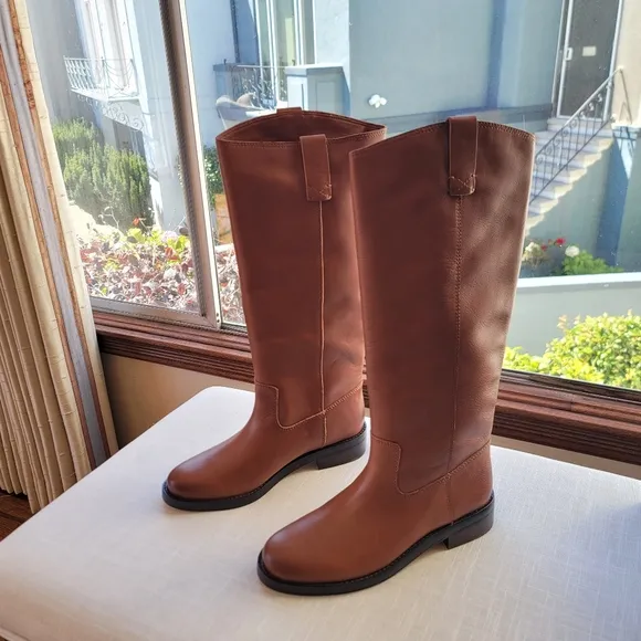 New! J.Crew sz 8.5 Knee-high leather riding boots BA768