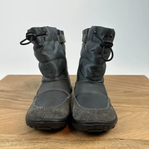 New Little Kids Naturino Gray Poznurr Winter Waterproof Boots Size 8 C EU 25