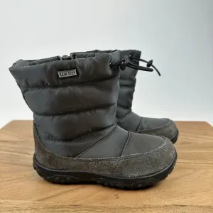 New Little Kids Naturino Gray Poznurr Winter Waterproof Boots Size 8 C EU 25
