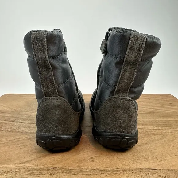 New Little Kids Naturino Gray Poznurr Winter Waterproof Boots Size 8 C EU 25