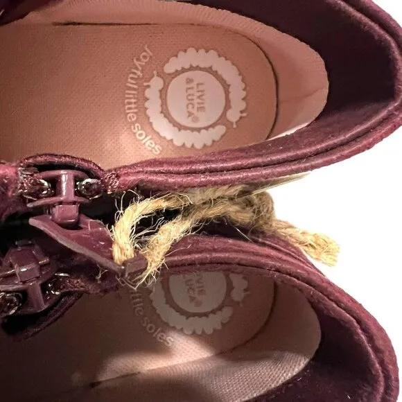 NEW Livie &amp; Luca 10M Pomegranate Rook Ankle Boots
