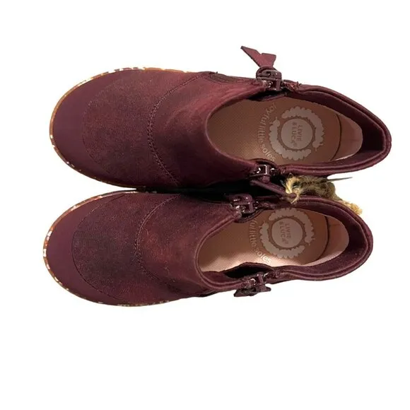 NEW Livie &amp; Luca 10M Pomegranate Rook Ankle Boots