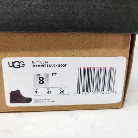 New men's 8 Ugg Emmett Emmett winter duck snow boots 1115834