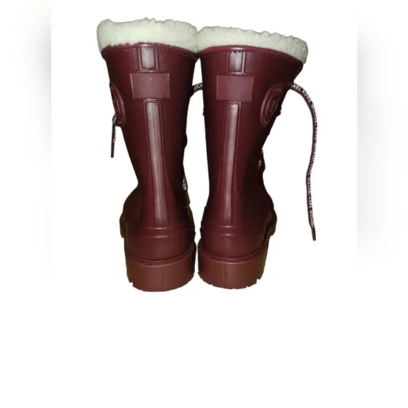 *NEW* Michael Kors burgundy rain/snow boots