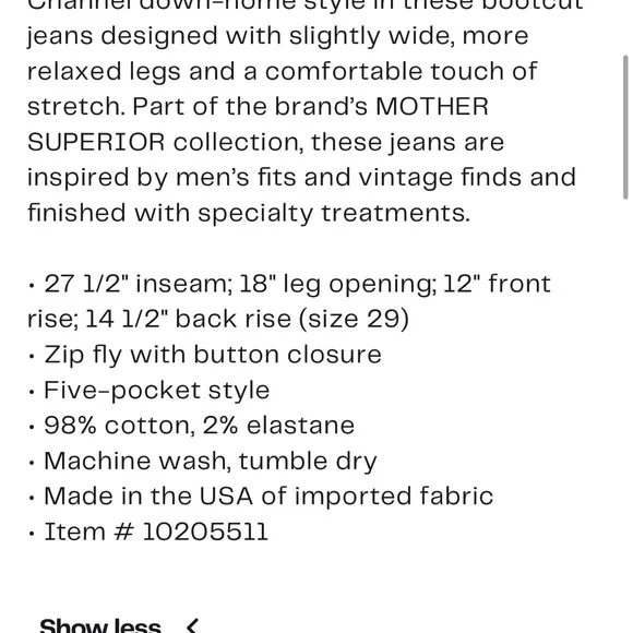 New MOTHER the scooter ankle bootcut jeans