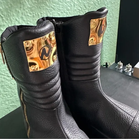 NEW Naturino Big Boys Rain-step Biker Moto Winter Boots sz 37 5 Youth