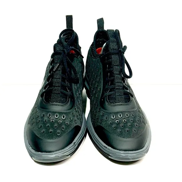 NEW Nike Women's Anthracite Black Grey LunarElite Sky Hi Wedge Trainer SIze 7.5