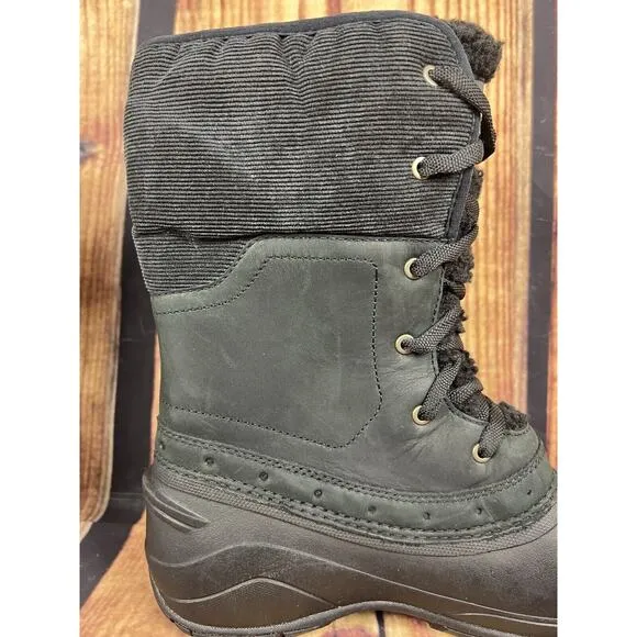 NEW North Face Women’s Size 9 Black Winter Boots Fine Alpine Waterproof Lace Up