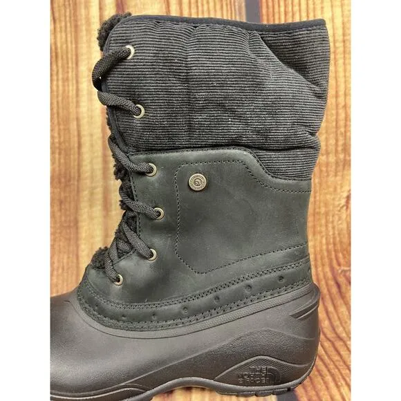 NEW North Face Women’s Size 9 Black Winter Boots Fine Alpine Waterproof Lace Up