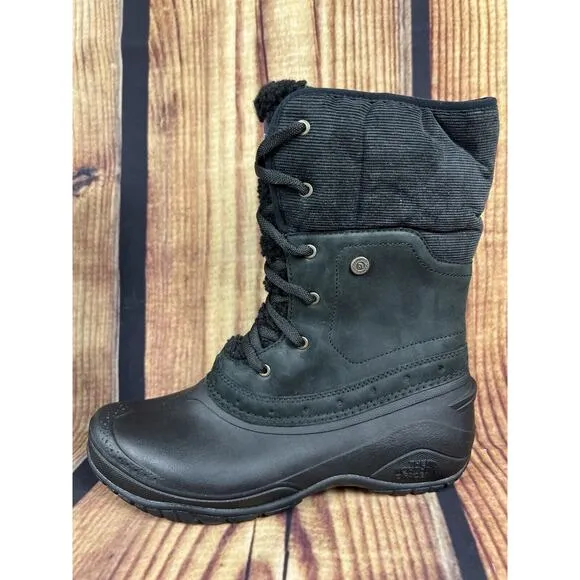 NEW North Face Women’s Size 9 Black Winter Boots Fine Alpine Waterproof Lace Up