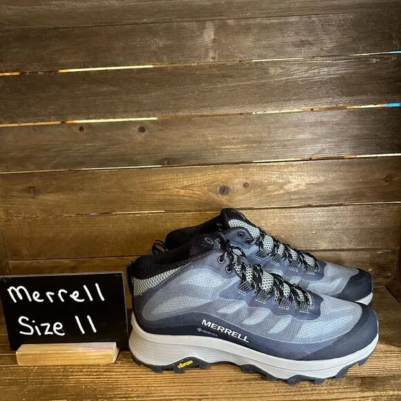 New NWOB Womens Merrell Speed Mid Gore-Tex Blue Ankle Hiking Boots Size 11‎ M