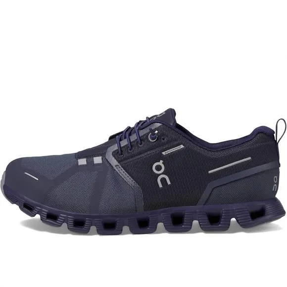 NEW ON RUNNING men's cloud 5 wp running shoes in navy/ink