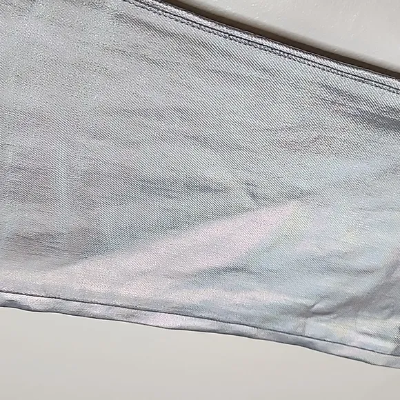 NEW Pistola Cassie High Rise Coated Prism Straight Leg Metallic Luxury Jeans