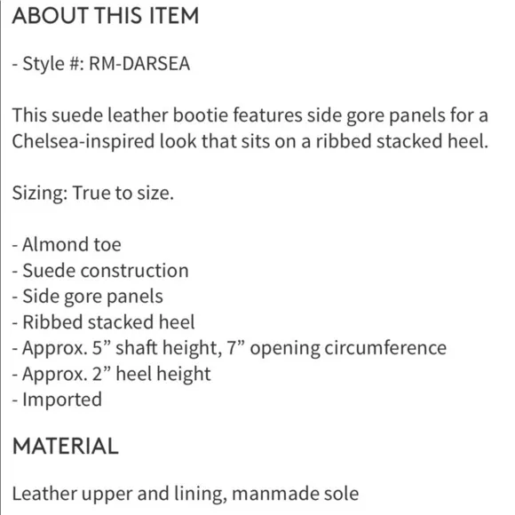 New Rebecca Minkoff Bootie Boots S5
