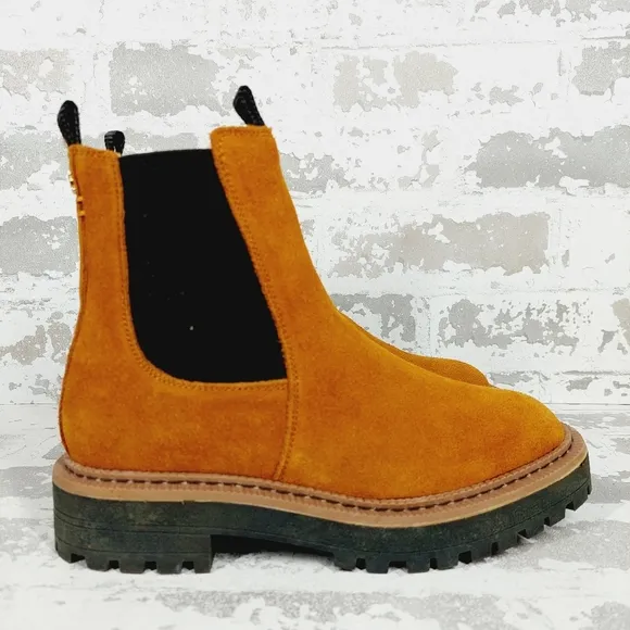 New Sam Edelman Laguna Kids Brown Suede Ankle boots B276