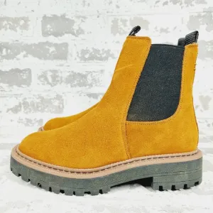 New Sam Edelman Laguna Kids Brown Suede Ankle boots B276
