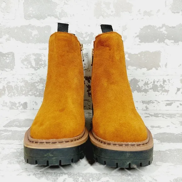 New Sam Edelman Laguna Kids Brown Suede Ankle boots B276
