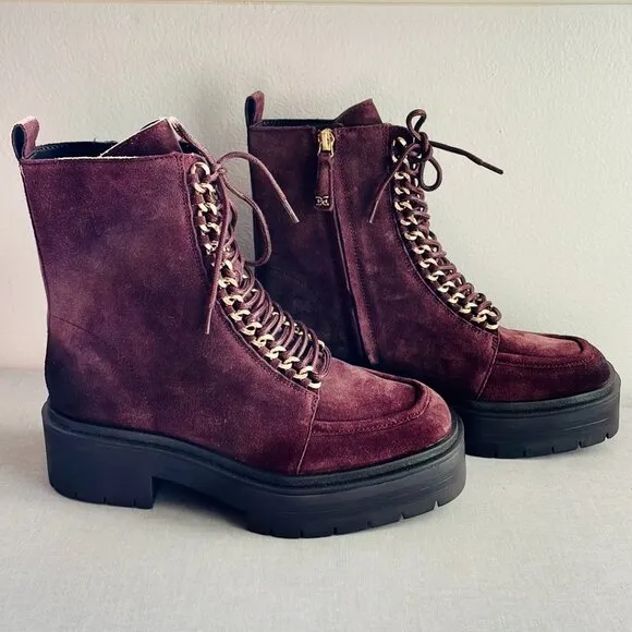 NEW! Sam Edelman Lovrin Women’s Leather Combat Boots Size 7