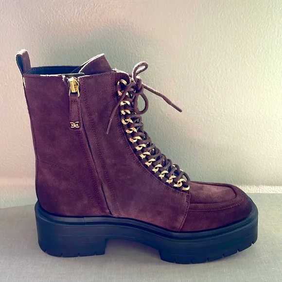NEW! Sam Edelman Lovrin Women’s Leather Combat Boots Size 7