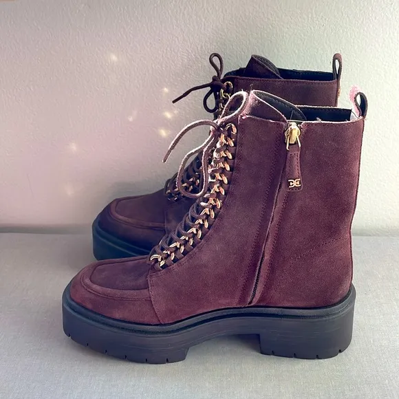 NEW! Sam Edelman Lovrin Women’s Leather Combat Boots Size 7