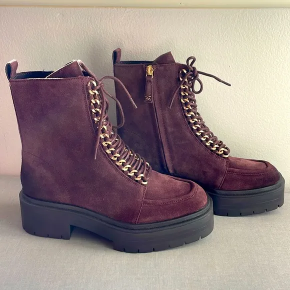 NEW! Sam Edelman Lovrin Women’s Leather Combat Boots Size 7