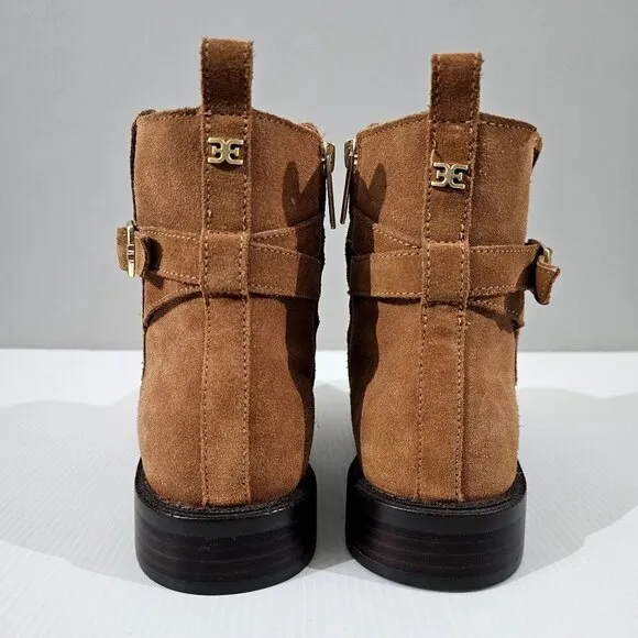 NEW Sam Edelman Nolynn Ankle Bootie Brown Suede Size 8.5