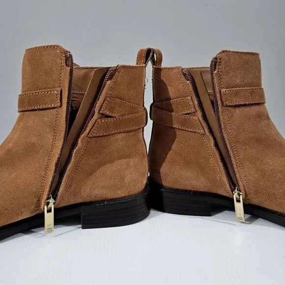 NEW Sam Edelman Nolynn Ankle Bootie Brown Suede Size 8.5