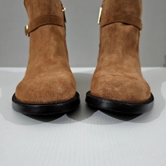 NEW Sam Edelman Nolynn Ankle Bootie Brown Suede Size 8.5