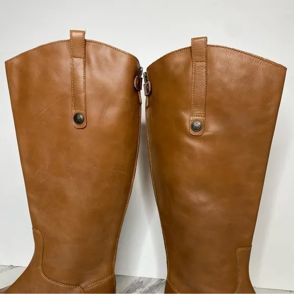 New! Sam Edelman Penny Brown Leather Athletic Fit Riding Boot 7 1/2 M