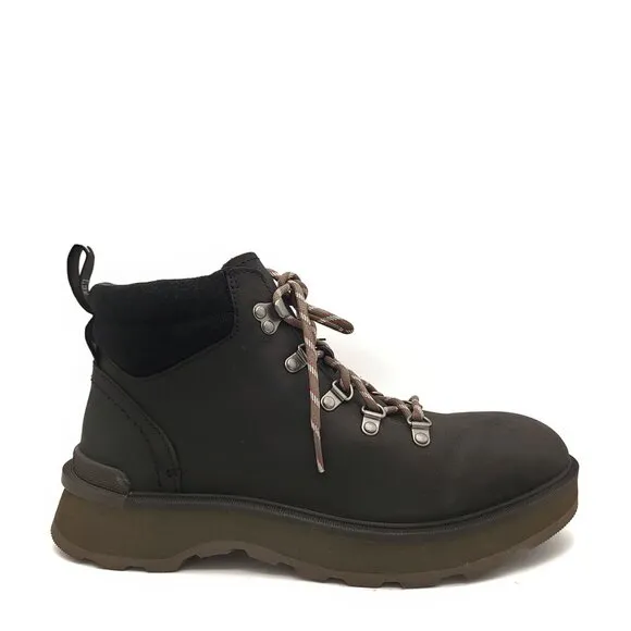 NEW Sorel Hi Line Hiker Boots Womens 10 Black Leather Outdoors Rugged Quality