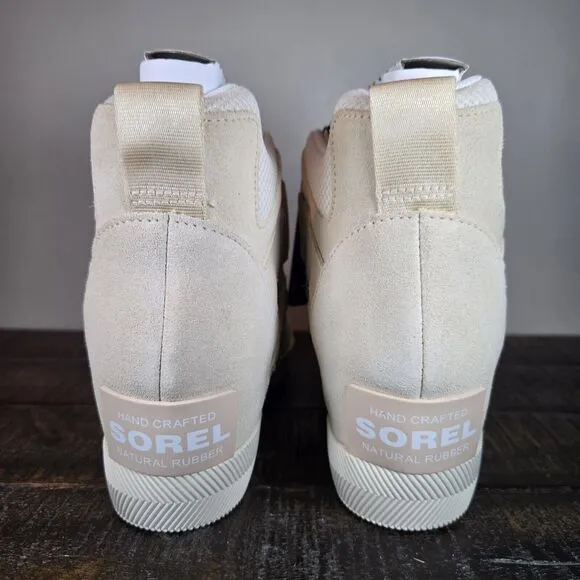 NEW Sorel Out 'N About Sport Wedge Womens Size 9.5 Waterproof Boots Chalk Nova