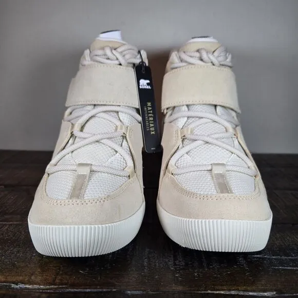 NEW Sorel Out 'N About Sport Wedge Womens Size 9.5 Waterproof Boots Chalk Nova