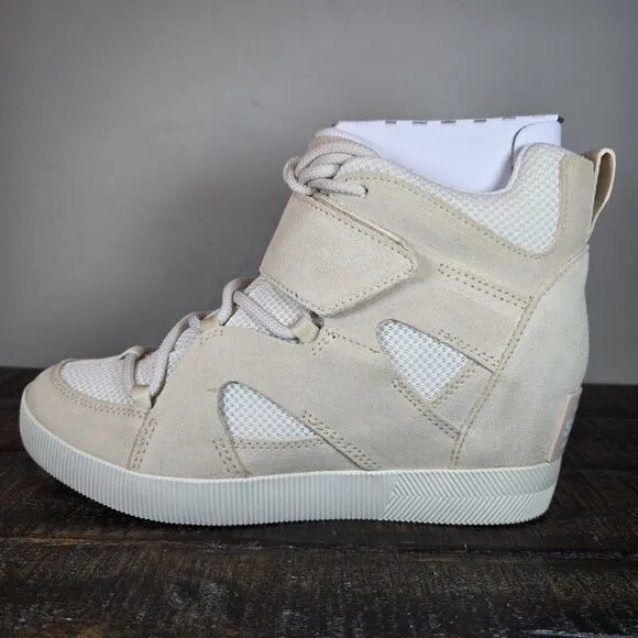 NEW Sorel Out 'N About Sport Wedge Womens Size 9.5 Waterproof Boots Chalk Nova