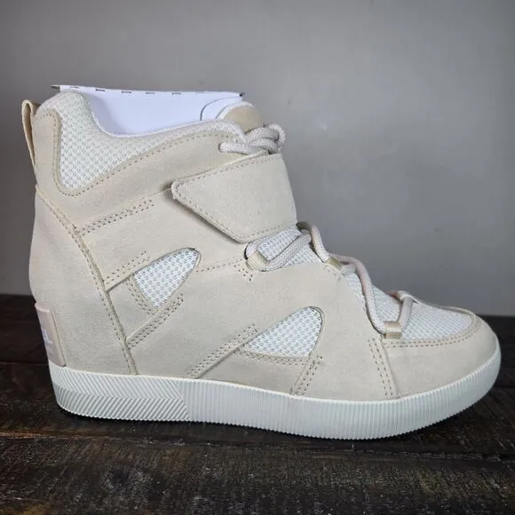 NEW Sorel Out 'N About Sport Wedge Womens Size 9.5 Waterproof Boots Chalk Nova