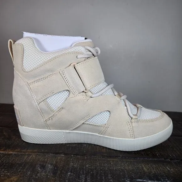 NEW Sorel Out 'N About Sport Wedge Womens Size 9.5 Waterproof Boots Chalk Nova