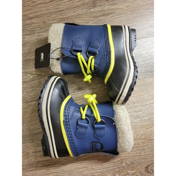 NEW - Sorel Yoot Pac TP Snow Boots Size 8 (13 cm) Kids Blue Boy Girl Waterproof