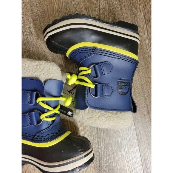 NEW - Sorel Yoot Pac TP Snow Boots Size 8 (13 cm) Kids Blue Boy Girl Waterproof