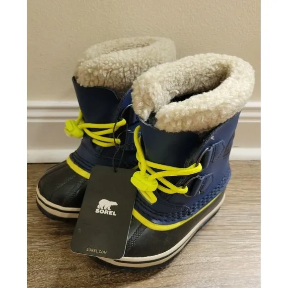 NEW - Sorel Yoot Pac TP Snow Boots Size 8 (13 cm) Kids Blue Boy Girl Waterproof
